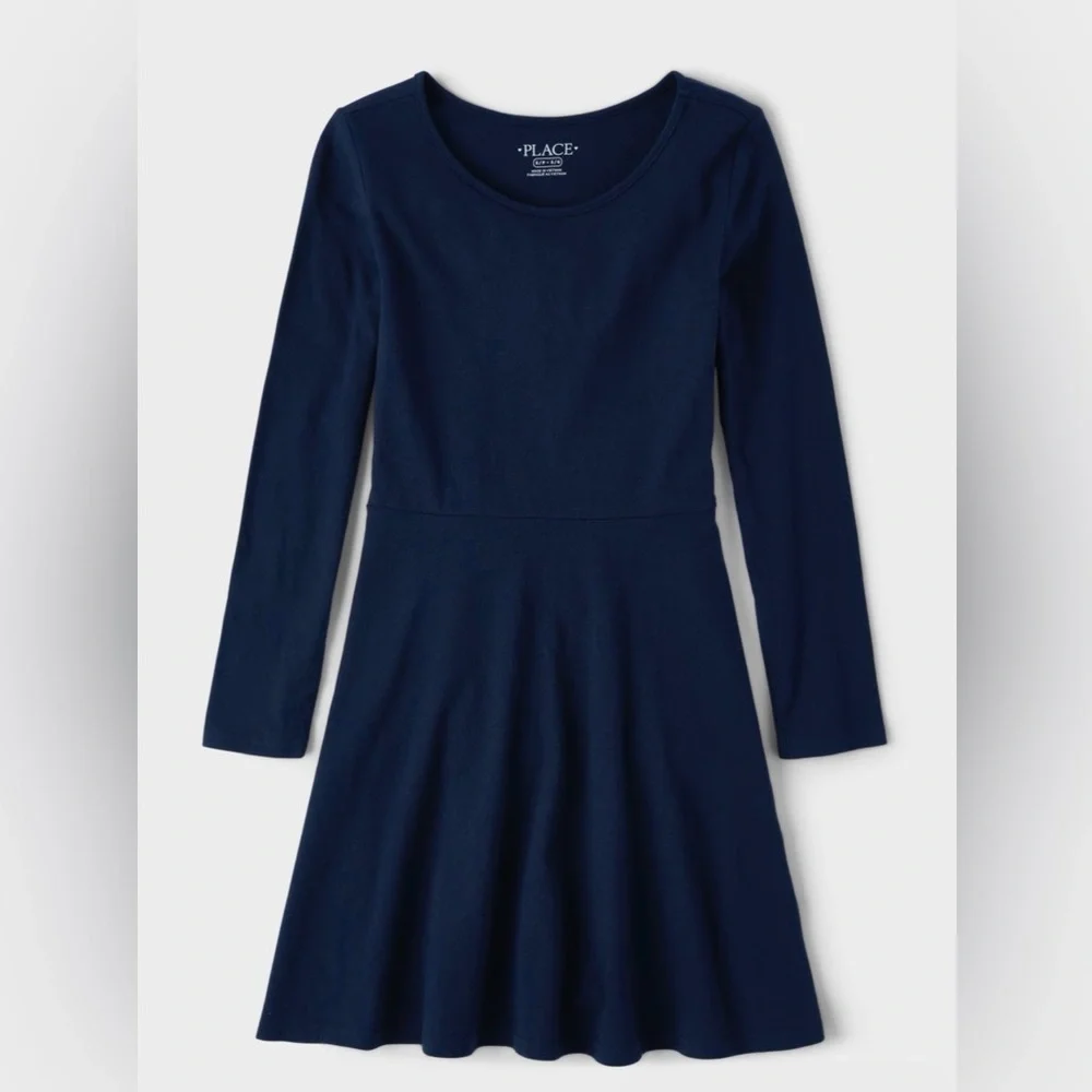 The Children’s Place Girls Everyday Dress Size M (7/8) NEW WITH TAGS - Picture 1 of 3